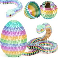 Gedruckte bunte schlange im - 3d,