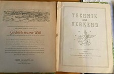 2x HOMANN Sammelbild Alben Technik & Verkehr 1952 / Geschichte unsere Welt 1951?