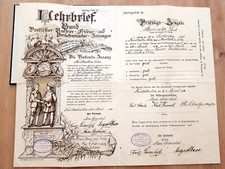 Lehrbrief 1924 Friseur-Innung Neustadt a. Orla – Original & selten -Sammlerstück