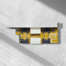 Asus SATA EXT REV. 1.00 Strom Festplatten Platine PC SATA 1 POWER SATA 2 D33005