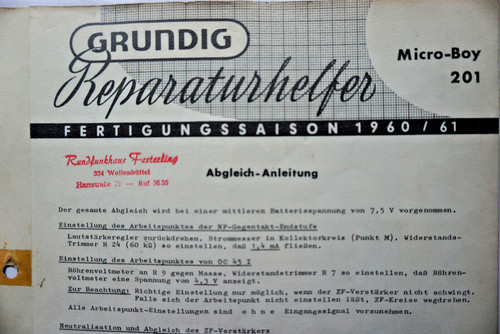 Grundig micro boy 201 - grundig,