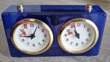 Mechanische Schachuhr - blau