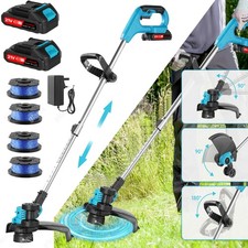 Für Makita Akku Rasentrimmer Freischneider Motorsense mit 2x Akku und Ladegerät