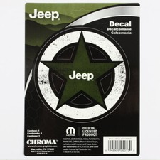 Jeep Star Logo Stern Mopar Chrysler Offroad Emblem Aufkleber Decal Sticker Grün