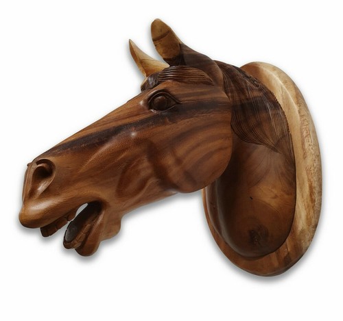 Schnitzerei pferd 40cm - schnitzerei,