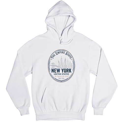 Vintage new york unisex hoodie - vintage,