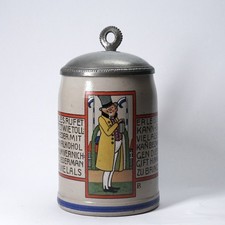 Jugendstil 1/2l Bierkrug Franz