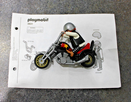 Playmobil motorrad 3831 - motorrad, ohne