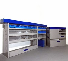 FES GmbH gebrauchte SERVICE SYSTEM Fahrzeugeinrichtung Van KFZ Regal Vito Tra...