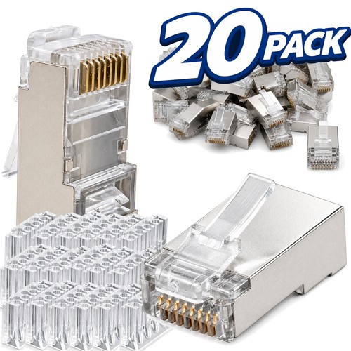 20x cat6 rj45 stecker crimp - stecker,