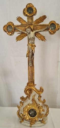 Rokoko reliquiar kreuz - reliquiar,