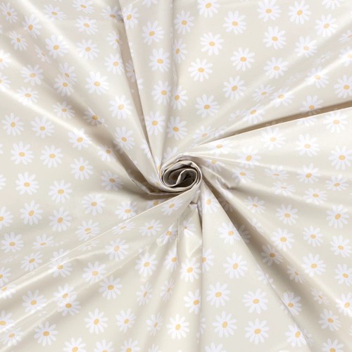 Wachstuch stoff bedruckt beige - stoff,