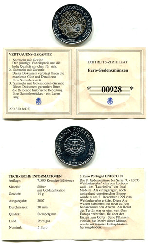 Euro portugal 2007 silber - euro,