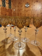 WMF Römer Weinkristallglas mit bernstein Überfang, antik Preis Pro Stück 50€