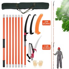 Teleskop Hochentaster 2IN1 Astsäge Gartenschere Astkettensäge 2,2-8,2m Baumsäge 