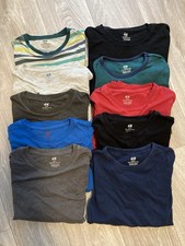 10 tlg. Bekleidungspaket für Jungen H&M Basics 134 140 Langarmshirts