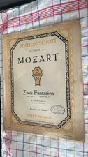 Alte Noten:  Mozart Zwei Fantasien 1930er Jahre