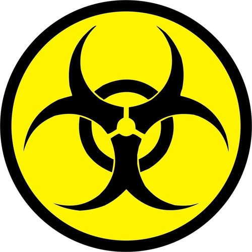 Aufkleber biohazard rund 30 - biohazard,
