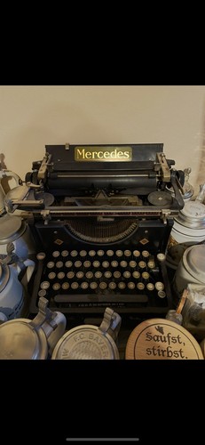 Mercedes schreibmaschine deko - deko,