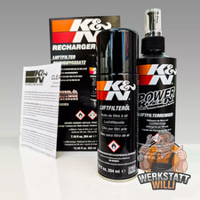 K&N REINIGUNGSSET & PFLEGESET | REINIGER + LUFTFILTER ÖL SPORTLUFTFILTER WARTUNG