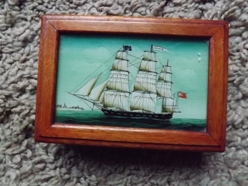 Vintage holz kartenbox - vintage,
