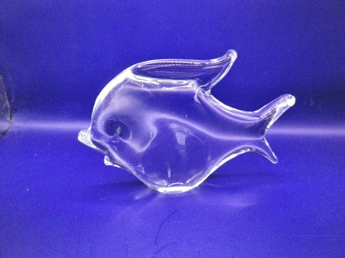 Glasfigur fisch transparent - glasfigur,