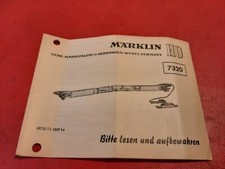 Märklin 7320 Anleitung von 1969 Beleuchtung TEE-Wagen H0