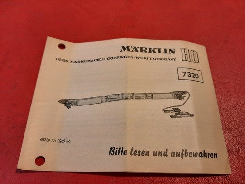 Märklin 7320 anleitung von - 7320,