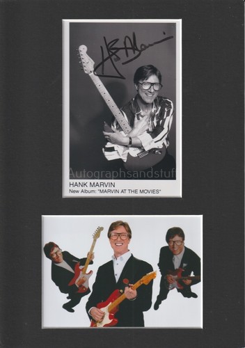 Hank marvin handsignierte - handsignierte, a4