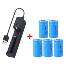 Wiederaufladbar CR2 AKKU Batterie 3.7v Ladegerät für Light La-ser Sight S/ope-