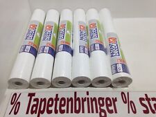 Vliestapete Marburg PATENT DECOR 6x 9033 (6Rollen) Uni Struktur Weiß Malervlies