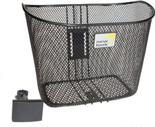 Fahrradkorb Schwarz Gepäckträger höhenverstellbar 34x25x25cm - New Looxs Toscane