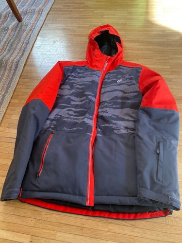 Skijacke dare grau - b, grau/orange