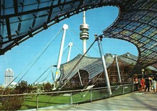 München - Olympiagelände der Olympiade 1971 mit Olympiahalle / Zeltdach
