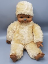 lustiger blonder AFFE? sitzend ca. 38 cm Monchichi-ÄHNLICH alt Monchhichi