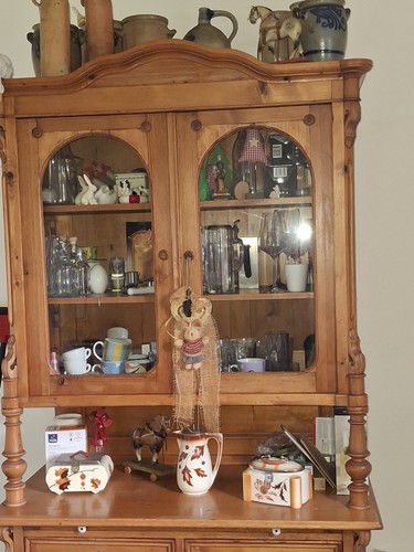 Antik buffetschrank holz glas - buffetschrank, holz/glas
