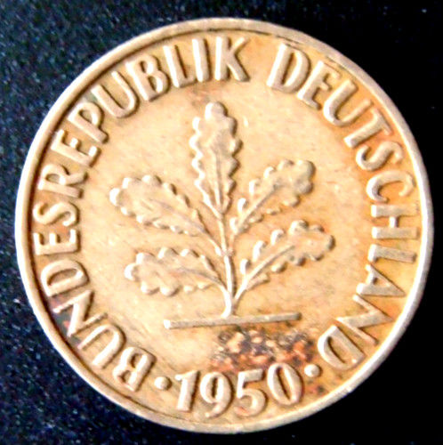 Münze pfennig 1950 brd - 10,