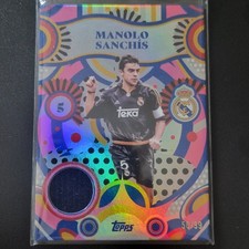 Manolo Sanchis Relic /99 Match Worn Patch Topps Real Madrid Team Set 2024/25