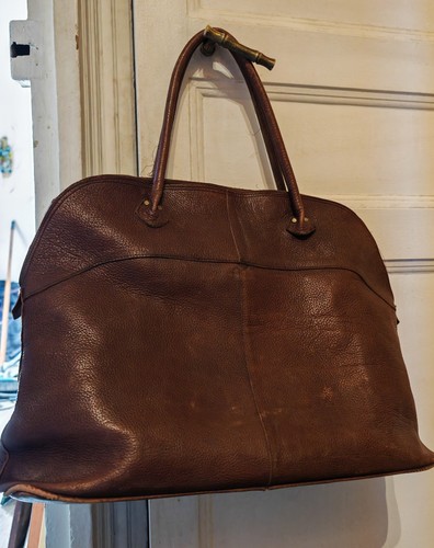 Große leder reisetasche - große,