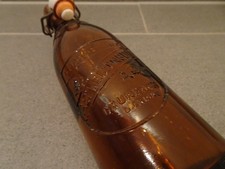 uralte Glasflasche Bierflasche