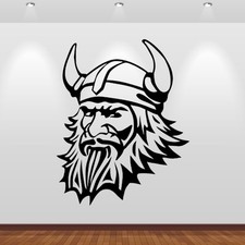 Wandtattoo Wikinger mit Helm -