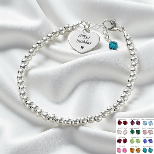 Geburtsstein armband mit 925 - armband,