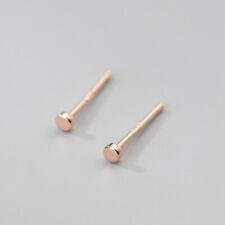 Echt 925 Sterling Silber * Ohrringe Ohrstecker * Kreis Scheiben 2mm Mini