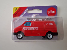 SIKU 1343 VW T4 FEUERWEHR GERÄTEWAGEN MIT VERKEHRSSCHILD OVP