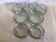 7 Glas - Schälchen für Dessert und Dips - 3 mit Plastikdeckel - 120 - 140 ml