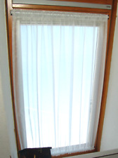 Scheibengardinen Weiß B 80cm Spanngardine H 80cm  Gardine Handarbeit Fenster 40