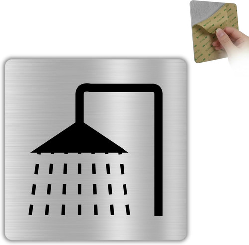 Schild dusche 10x10 - dusche, cm