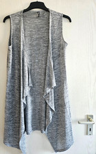 Damen Strickweste grau meliert