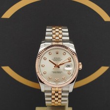 Rolex Datejust 36 Rosé Dia -