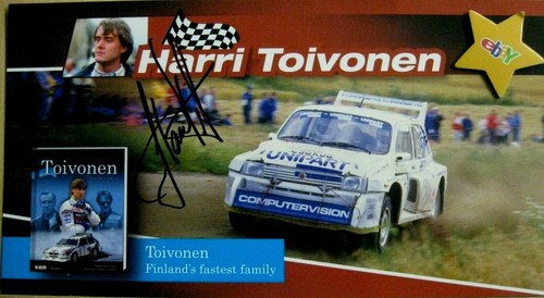 Orig rallye autogramm - rallye,
